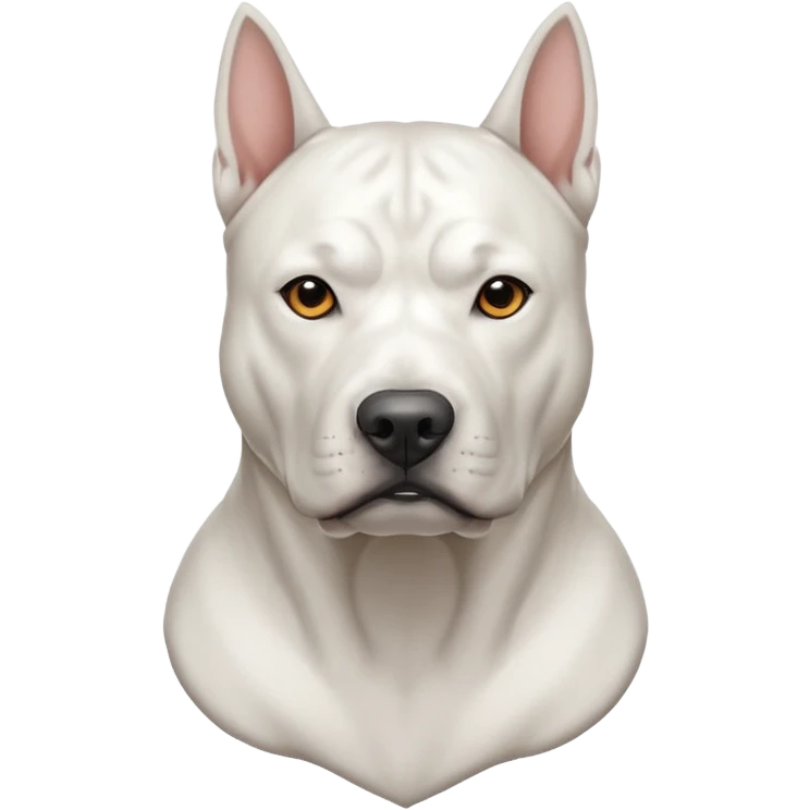 Perro dogo argentino emoji