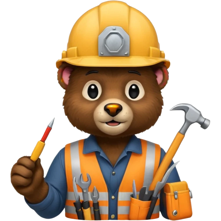 black bear engineer emoji
