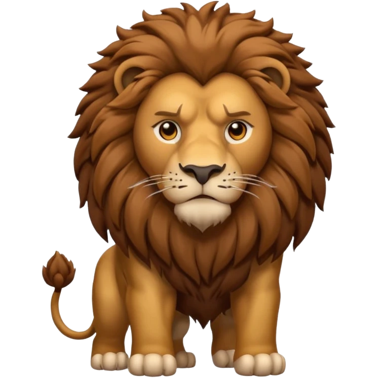 Brown lion emoji