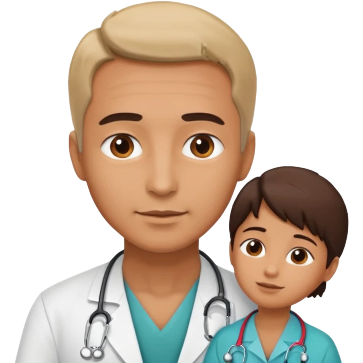 doctor touching patients neck emoji