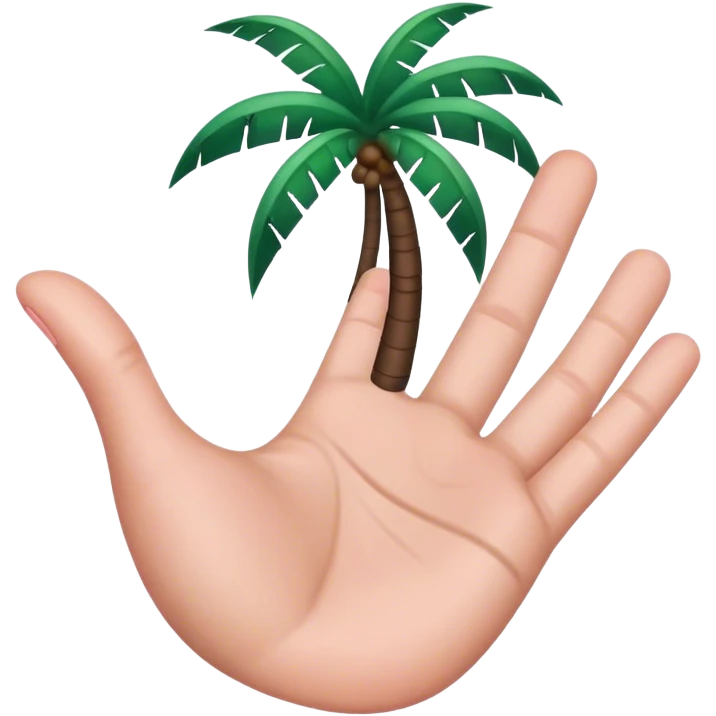palm up hand and above that hand money emoji