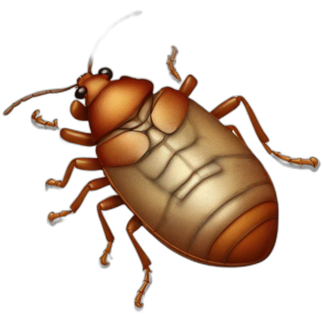 dead bed bug lying on its back emoji