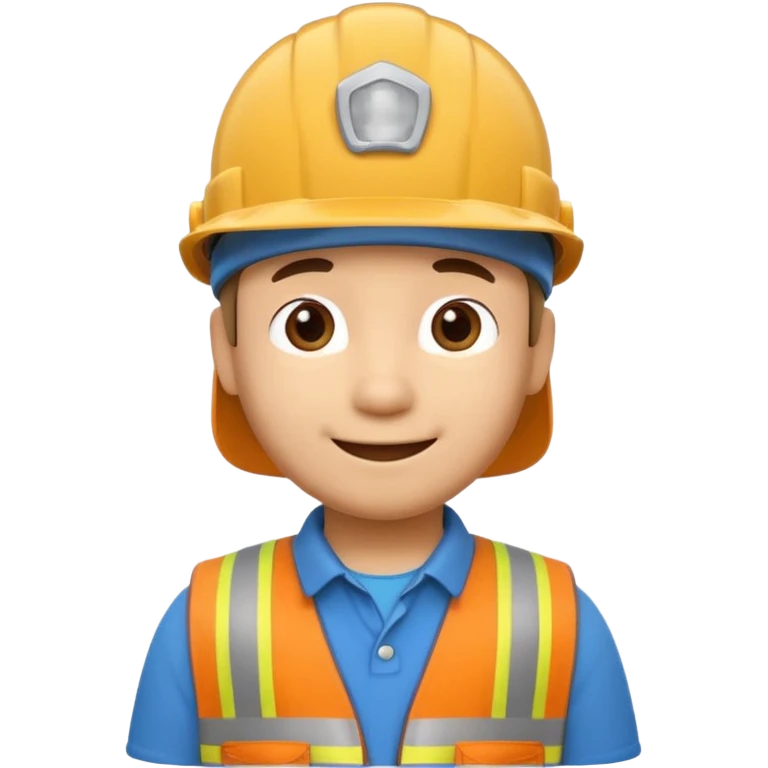 pocoyo trabajando de albayil pero manteniendo el disllo de pocoyo emoji