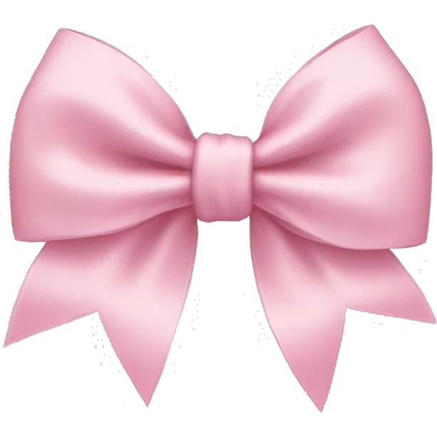 light pink bow  emoji