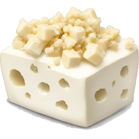 feta cheese with crumbles emoji