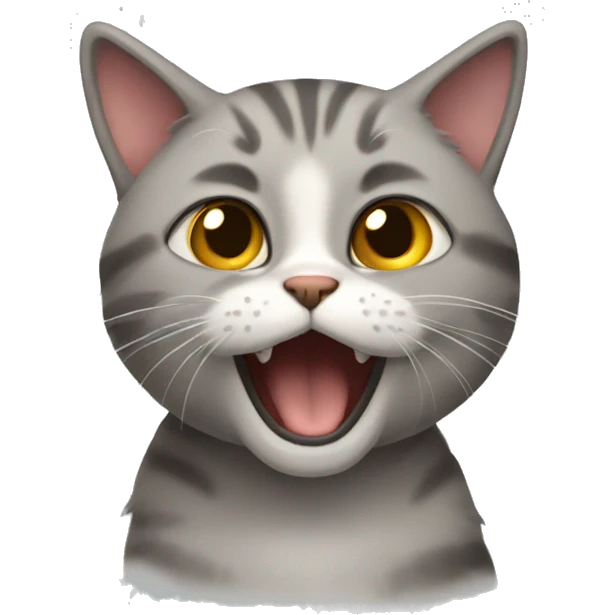 Cat in a fluster emoji