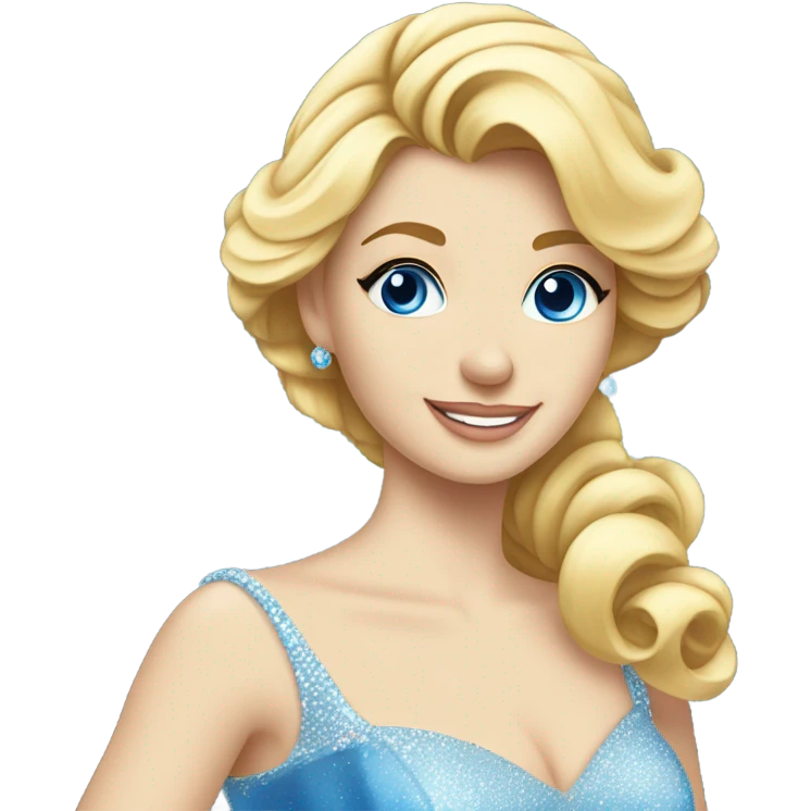 Cinderella with blonde hair emoji