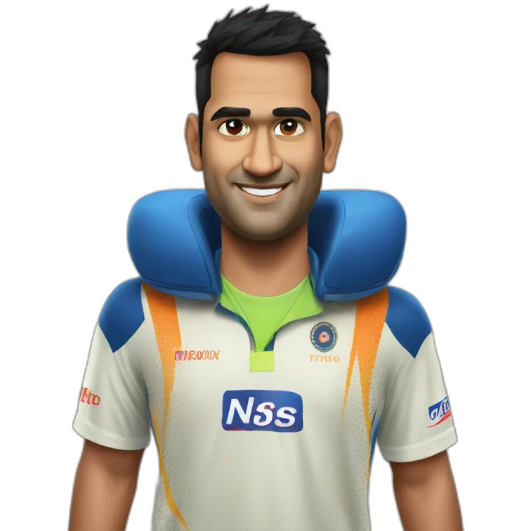 MS dhoni  emoji