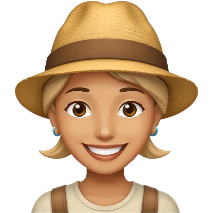 Şapkalı gayrimeşru gülüşü emoji