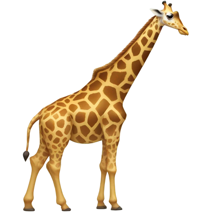 Giraffe with a super long neck emoji