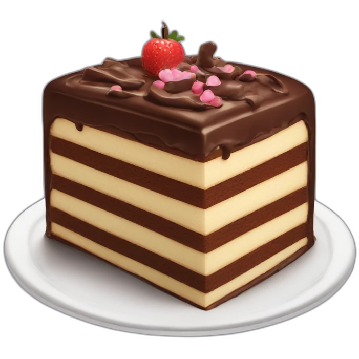 Layer cake chocolate emoji