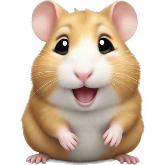 happy baby hamster emoji