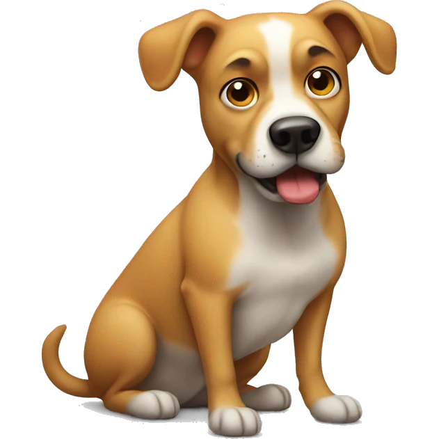 Farting dog emoji