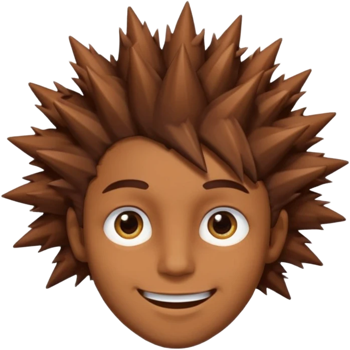 Color de piel moreno los ojos ke sean de estrella riéndose y pelo café hombre  el pelo asialado🤩😁 emoji