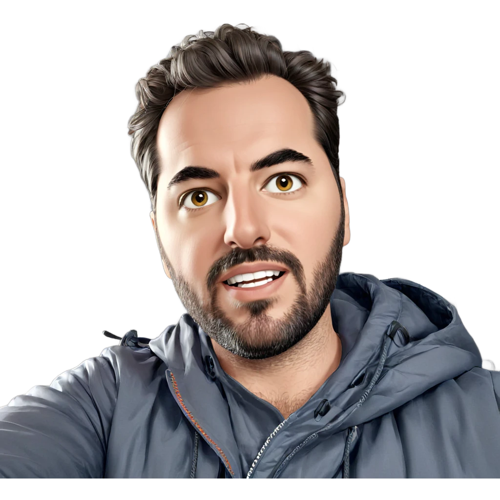 handsome male with beard emoji