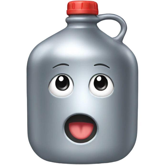 silver water bottle emoji