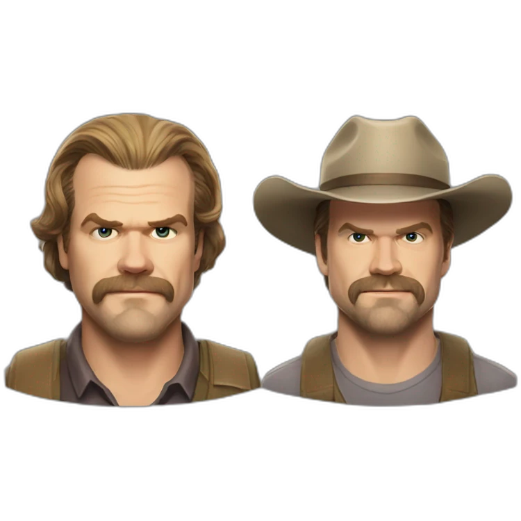 Jim Hopper David harbour little smiling emoji