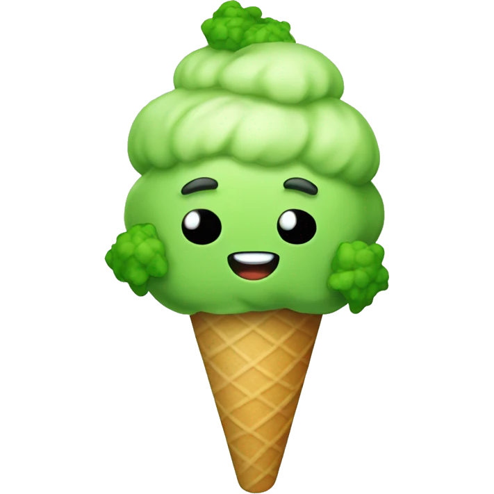 Broccoli Ice Cream emoji