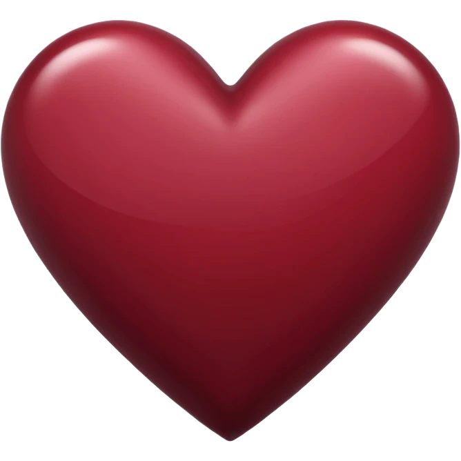 Maroon heart emoji