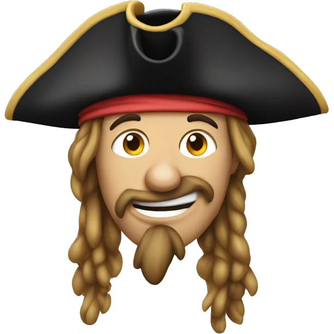 Goofy pirate emoji