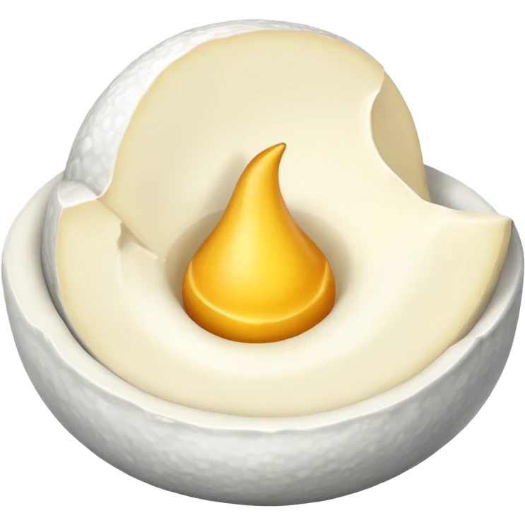 Una cebolla con una pegatina de que es nueva emoji