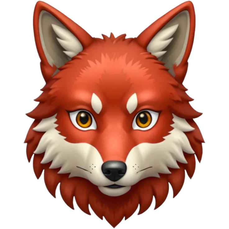 glitter red wolf apex predator emoji