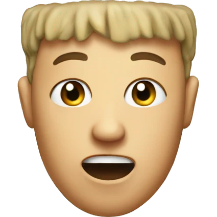 a head comes out of the toilet emoji