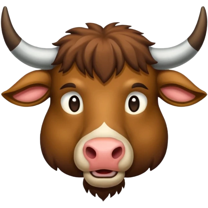 Erstelle mir einen Stolzen ausgeiften stier emoji
