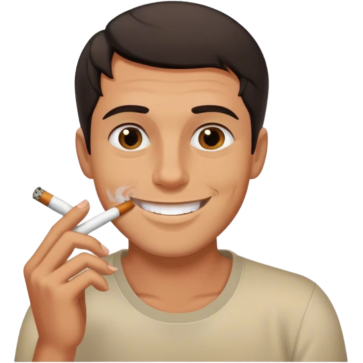 Man high saying ooh smoking a blunt emoji
