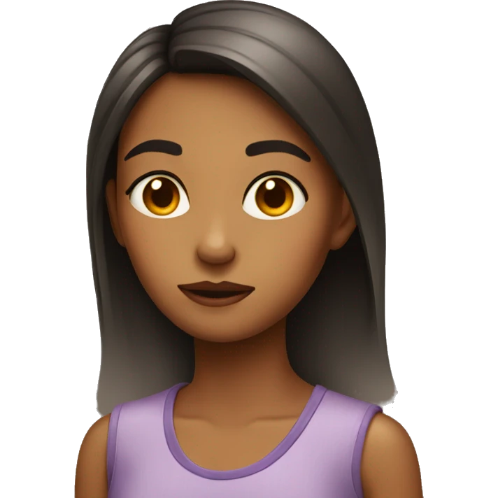 girl giving a side eye emoji