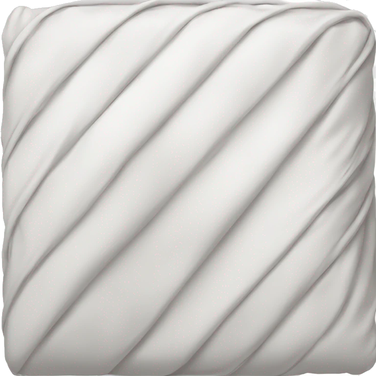 White folded blanket  emoji