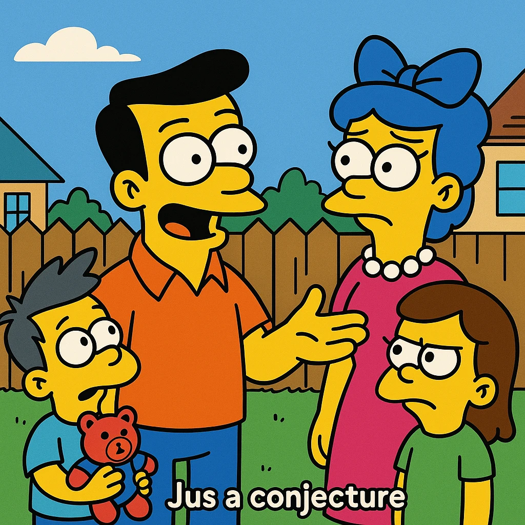 Conjecture – a guess based on limited information.
That’s just a conjecture; we need more facts.
 emoji