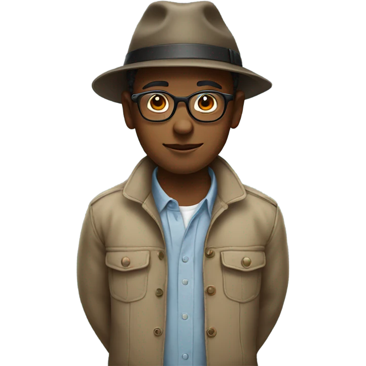 boy in hat with glasses emoji