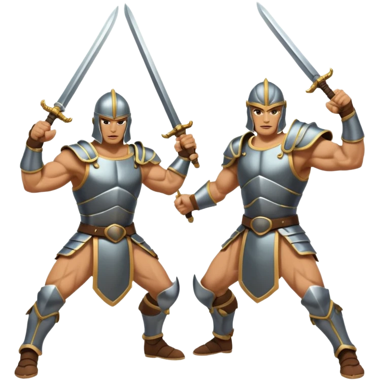 ancient battle between two warriors emoji