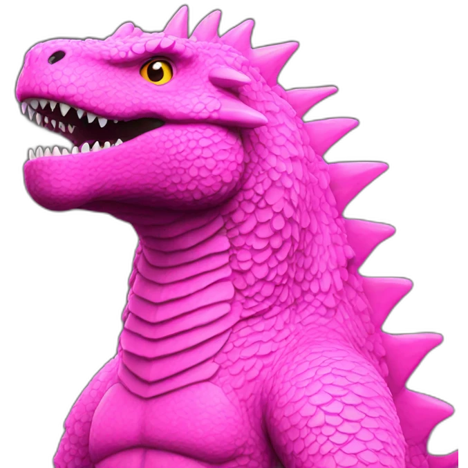 godzilla pink emoji