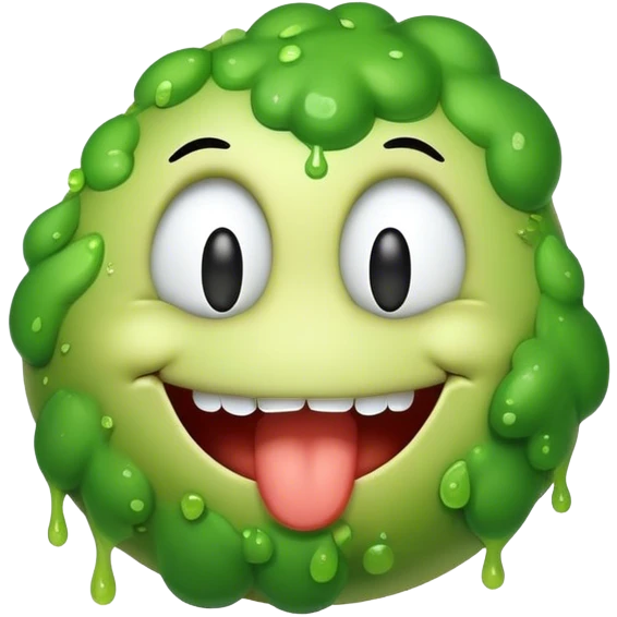 Smiley puking everywhere emoji