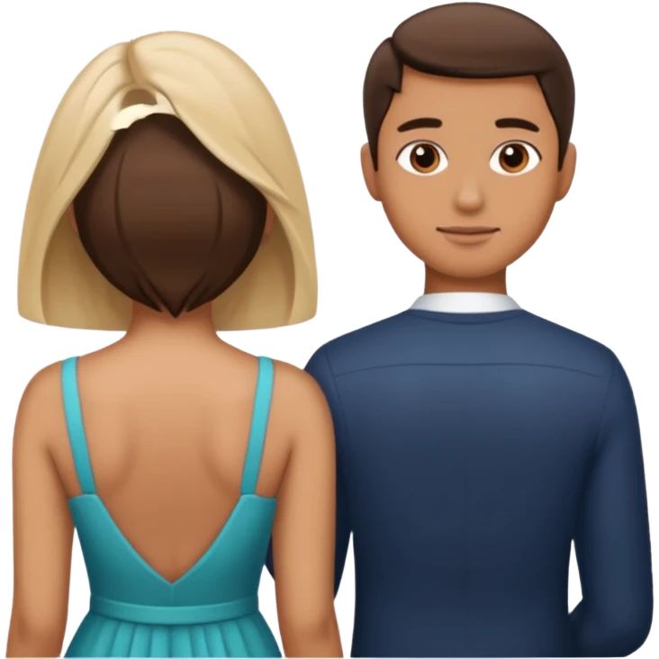 Man giving woman backshots emoji