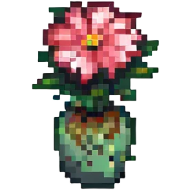 tiny pixel art flower, extremely simple, no extra details emoji