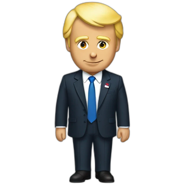 Macron qui prend trump emoji