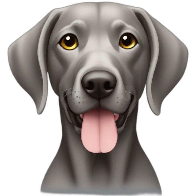 Braque de weimard emoji