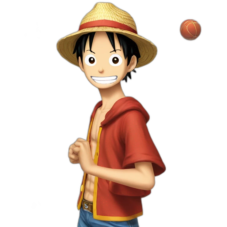 Luffy qui joue aux jeux vidéo  emoji