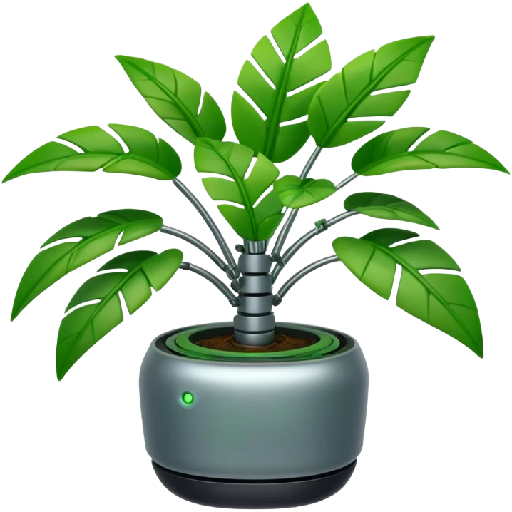 robotic house plant emoji