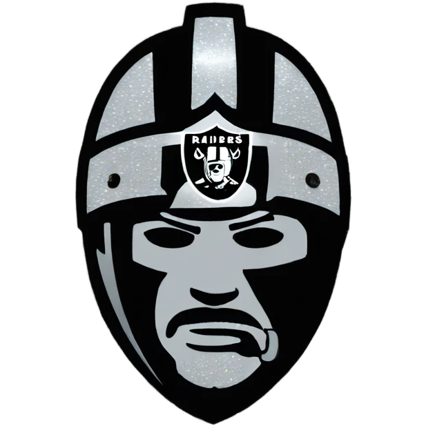 Raiders logo in glitter  emoji