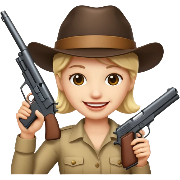 Emojji joining gun at you emoji