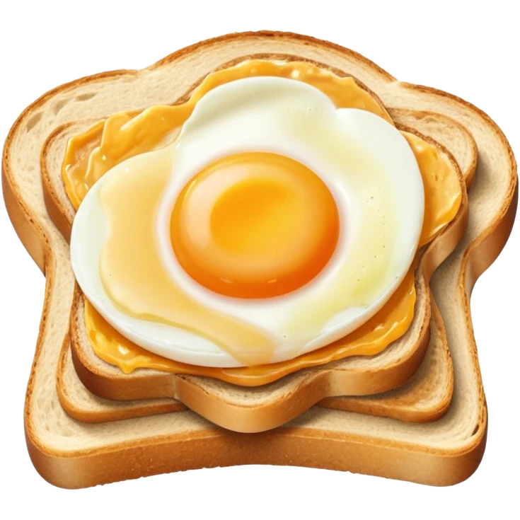 Egg in a sour dough toast emoji