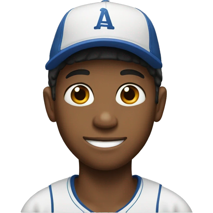 Boy with baseball cap emoji