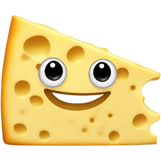 Smiley face cheese emoji