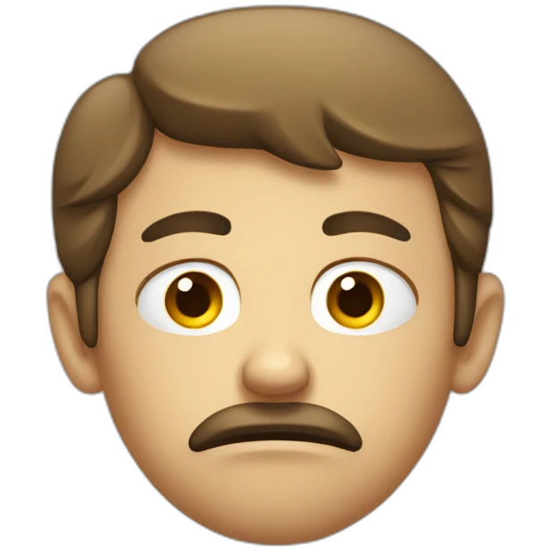 Sulking-face emoji