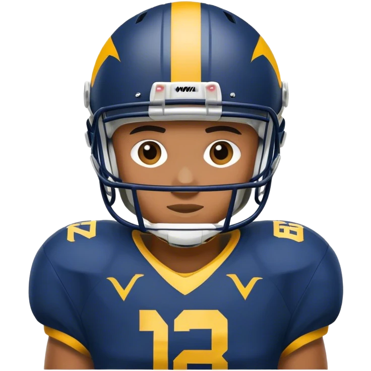 WVU football plaer emoji