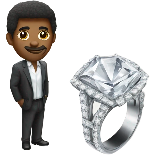 A diamond ring and Hami MLK emoji